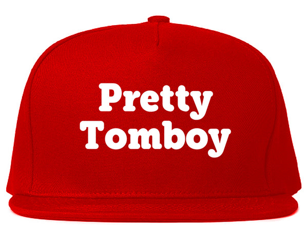 Pretty Tomboy Snapback Hat Red