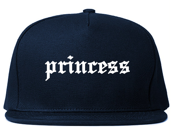 Princess Kawaii Olde English Chest Blue Snapback Hat