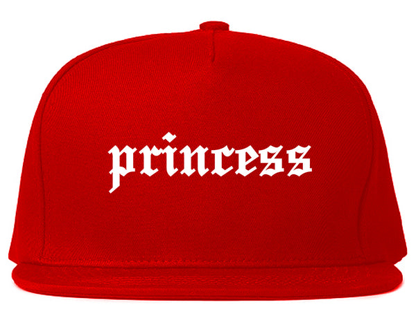 Princess Kawaii Olde English Chest Red Snapback Hat