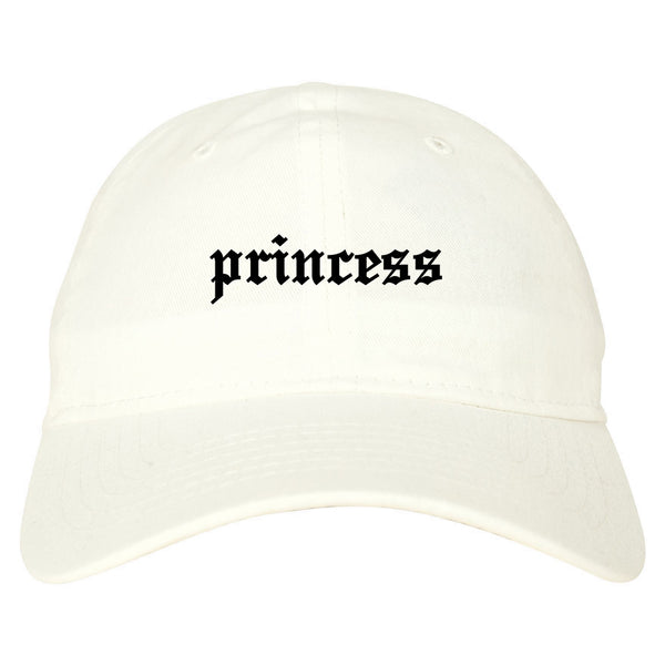 Princess Kawaii Olde English Chest white dad hat