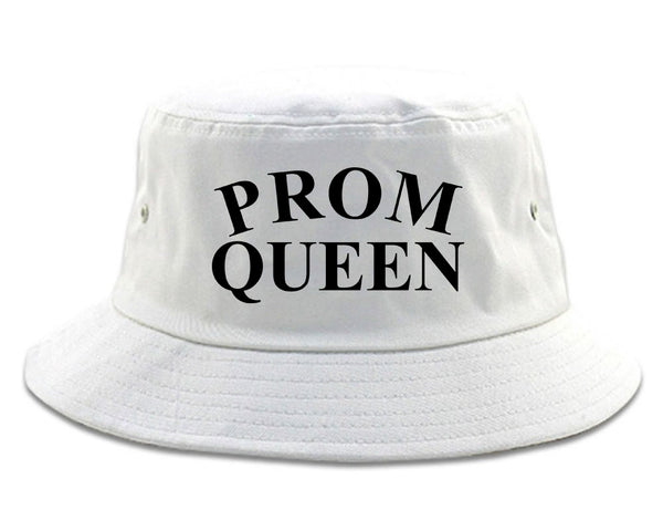 Prom Queen Bucket Hat White