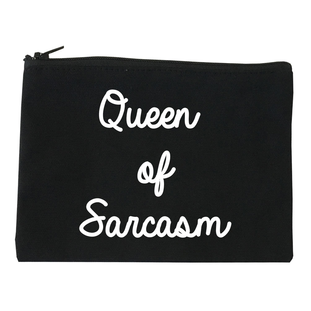 Queen Of Sarcasm Black Makeup Bag