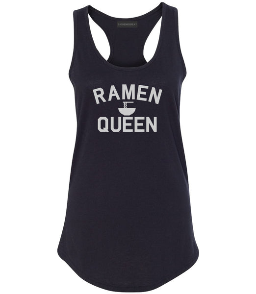 Ramen Queen Food Black Womens Racerback Tank Top
