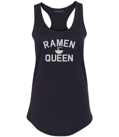 Ramen Queen Food Black Womens Racerback Tank Top