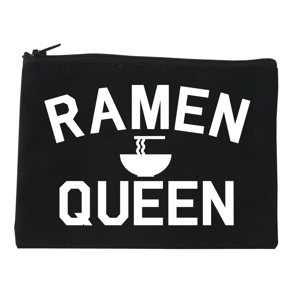 Ramen Queen Food black Makeup Bag