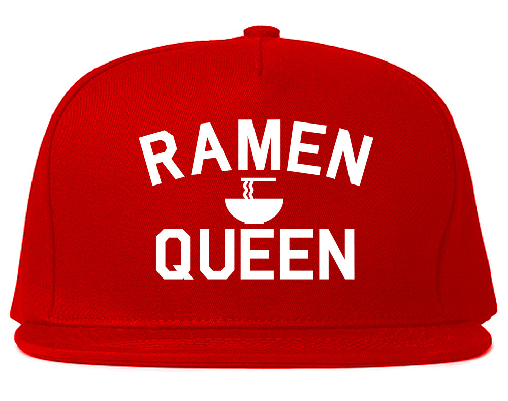 Ramen Queen Food Red Snapback Hat