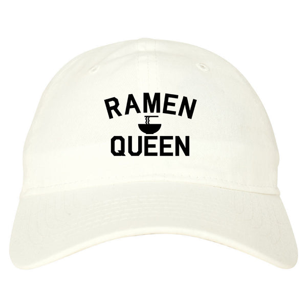 Ramen Queen Food white dad hat