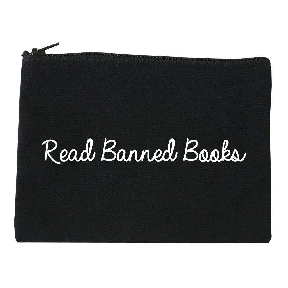 Read Banned Books Black Makeup Bag