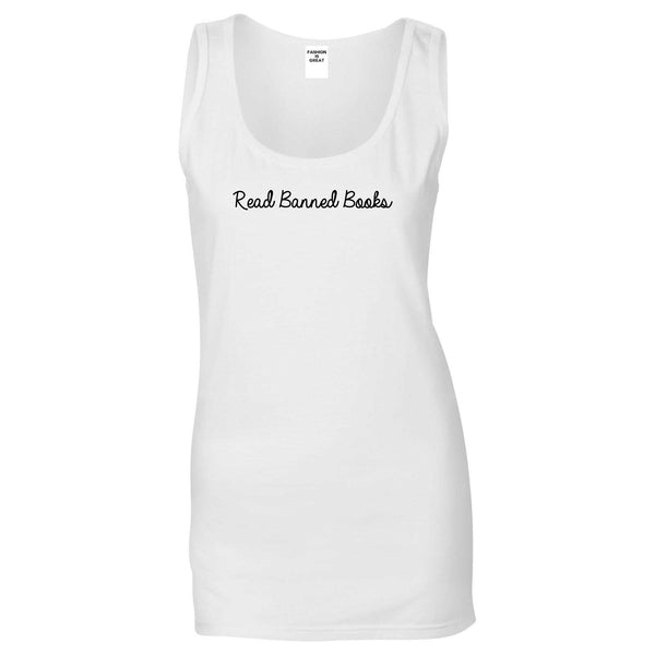 Read Banned Books White Tank Top