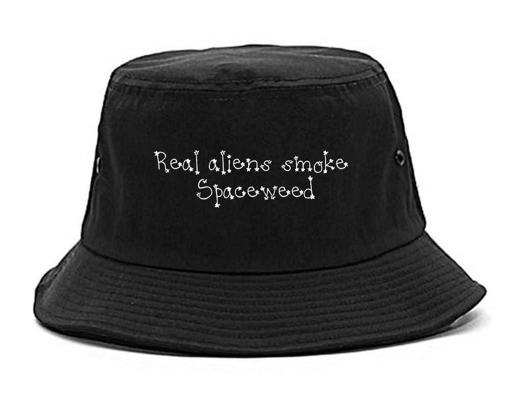 Real Aliens Smoke SpaceWeed Bucket Hat Black