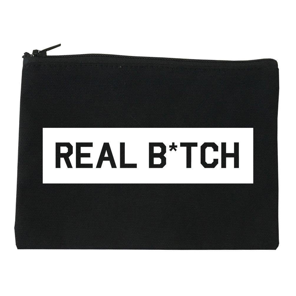 Real Bitch Box black Makeup Bag