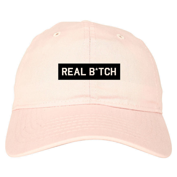 Real Bitch Box pink dad hat