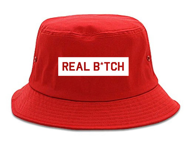 Real Bitch Box red Bucket Hat