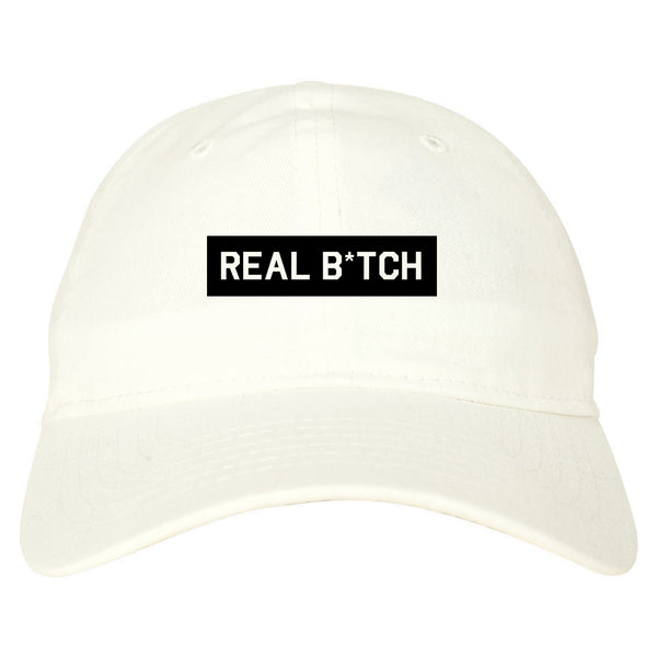 Real Bitch Box white dad hat