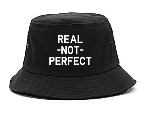 Real Not Perfect Bucket Hat Black