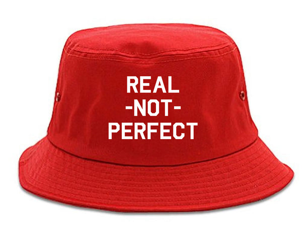 Real Not Perfect Bucket Hat Red