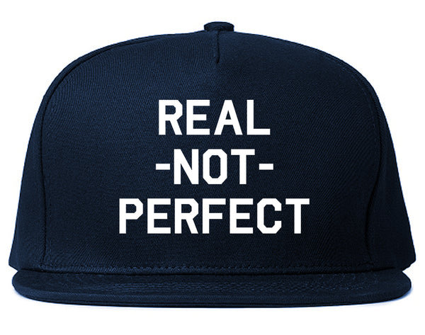Real Not Perfect Snapback Hat Blue