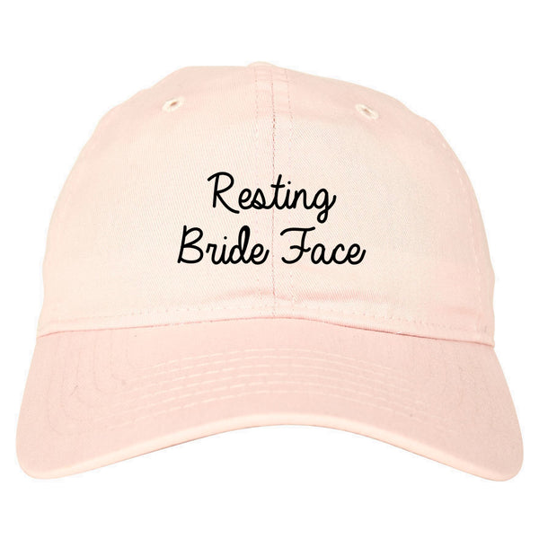 Resting Bride Face Funny Wedding pink dad hat