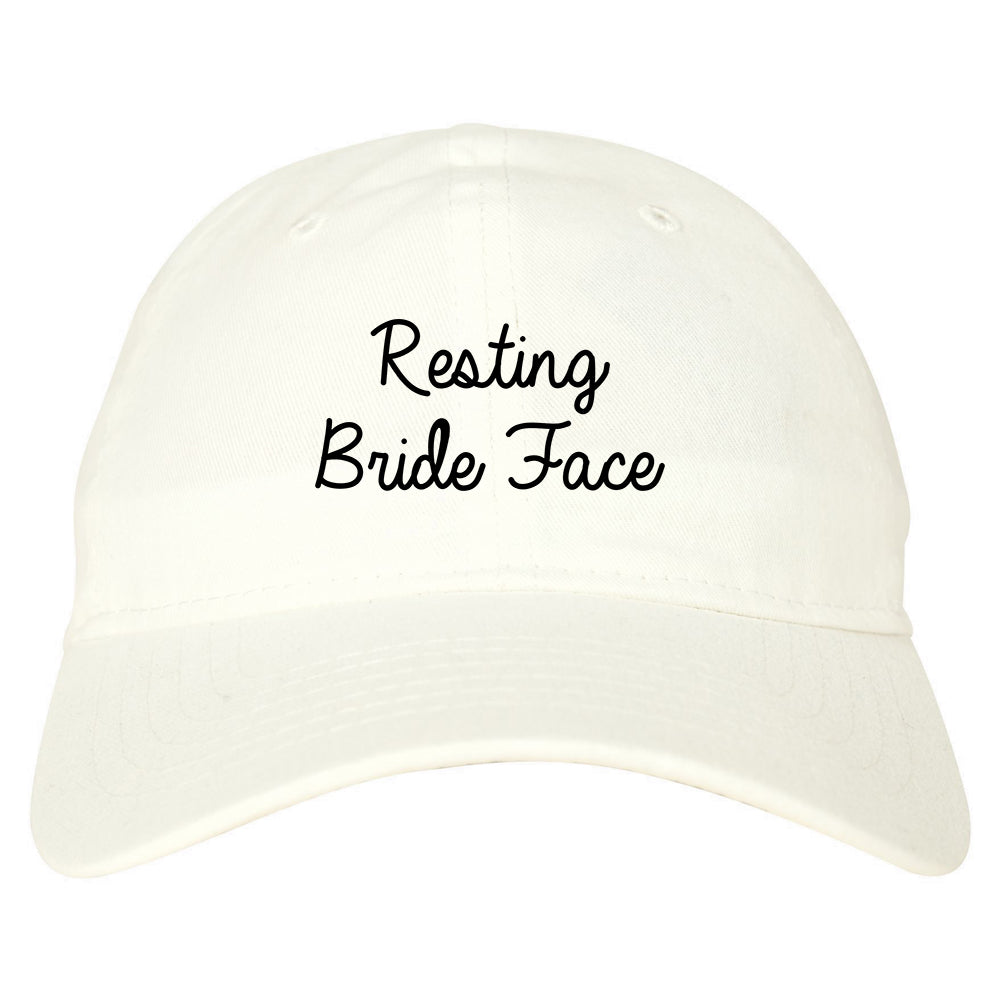 Resting Bride Face Funny Wedding white dad hat
