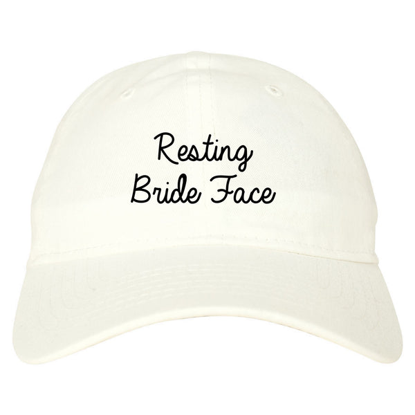 Resting Bride Face Funny Wedding white dad hat