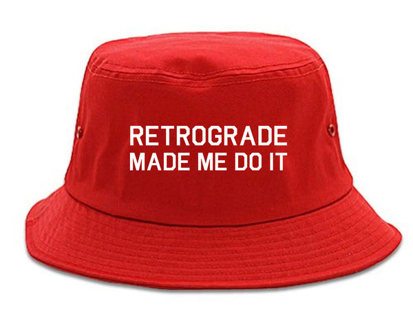 Retrograde Made Me Do It red Bucket Hat