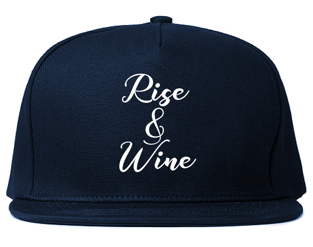 Rise And Wine Bachelorette Party Blue Snapback Hat