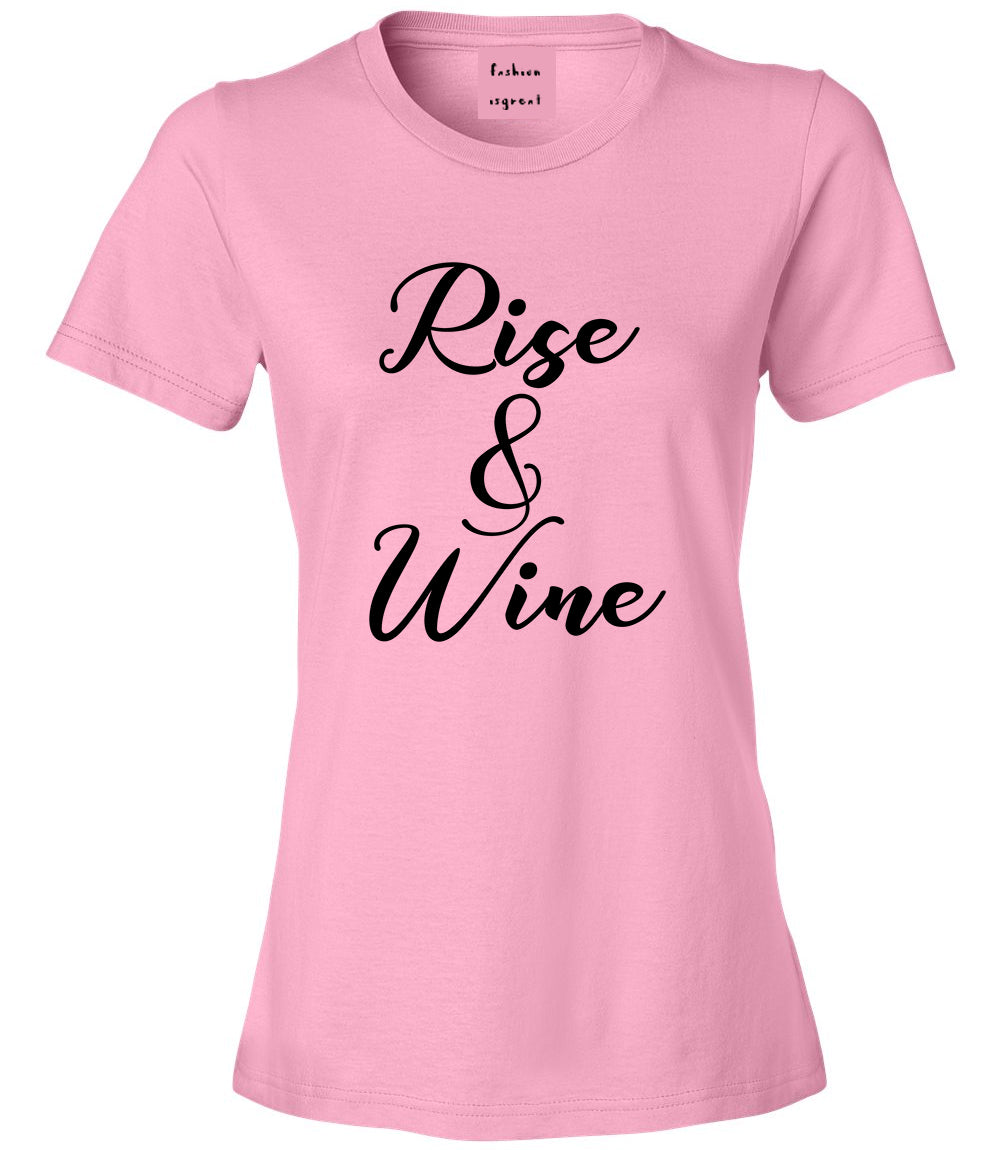 Rise And Wine Bachelorette Party Pink T-Shirt
