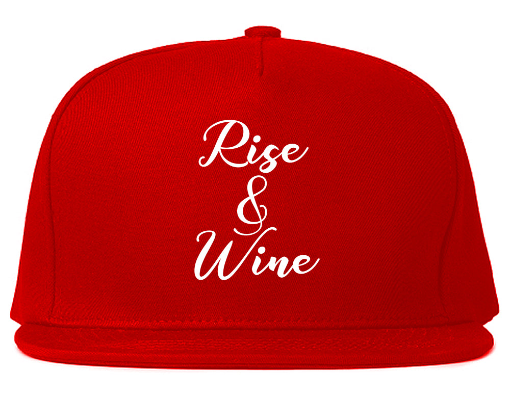Rise And Wine Bachelorette Party Red Snapback Hat