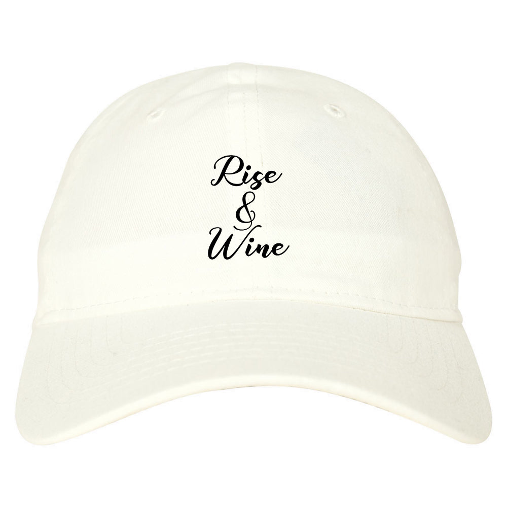 Rise And Wine Bachelorette Party White Dad Hat