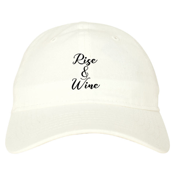 Rise And Wine Bachelorette Party White Dad Hat
