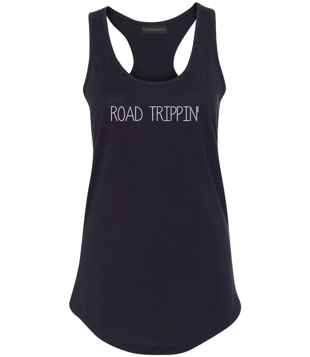 Road Tripping Black Racerback Tank Top