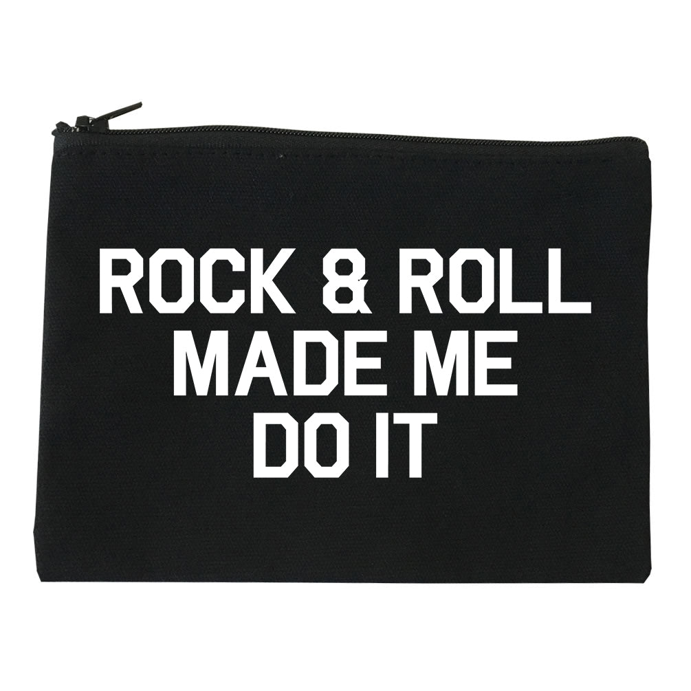 Rock And Roll Made Me Do It Black Makeup Bag