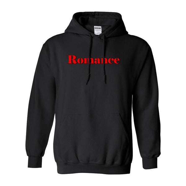 Romance Red Shadow Black Womens Pullover Hoodie