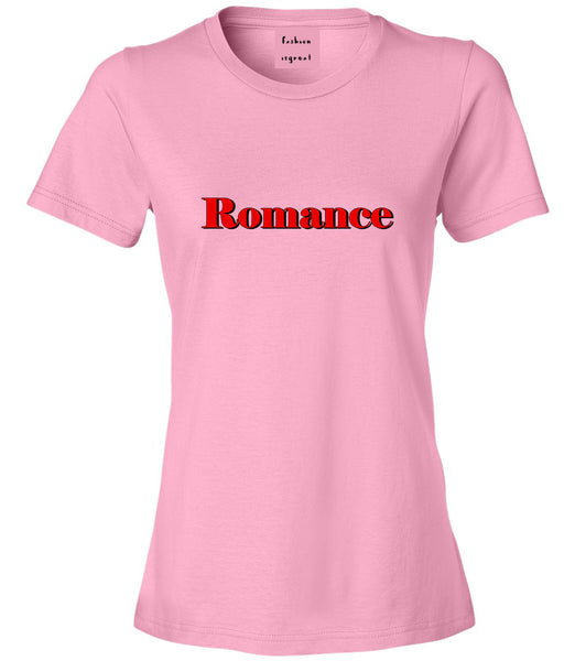 Romance Red Shadow Pink Womens T-Shirt