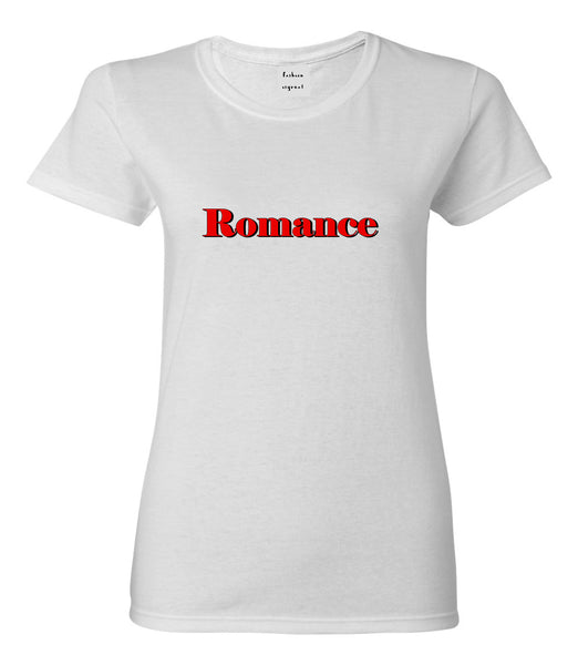 Romance Red Shadow White Womens T-Shirt