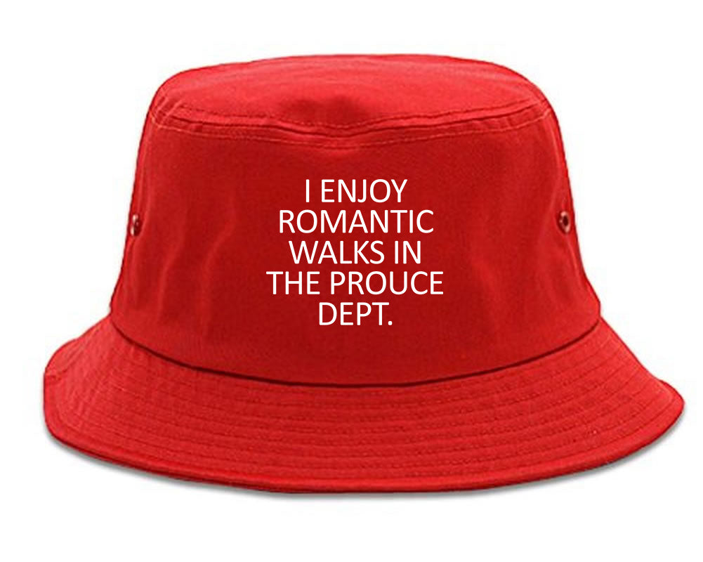 Romantic Produce Dept Food red Bucket Hat