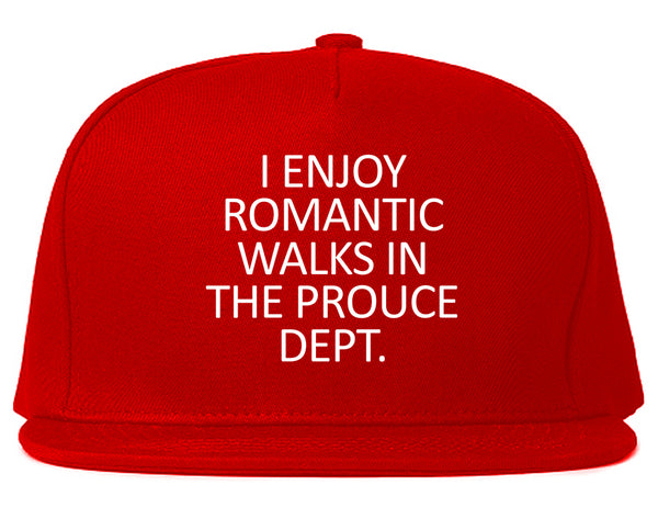 Romantic Produce Dept Food Red Snapback Hat