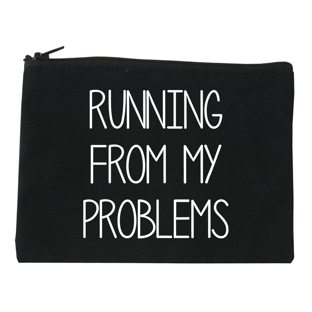 Running From My Problems Black Makeup Bag