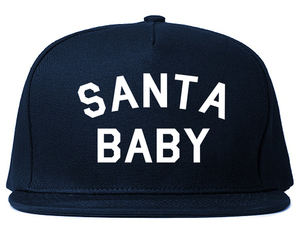 Santa Baby Christmas Blue Snapback Hat