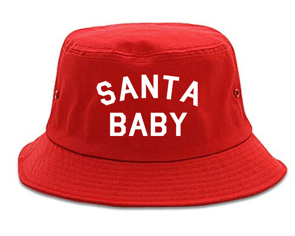 Santa Baby Christmas Red Bucket Hat
