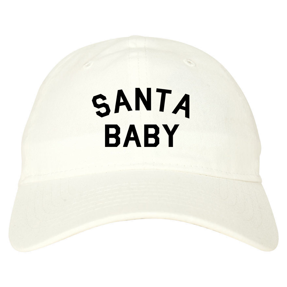 Santa Baby Christmas White Dad Hat