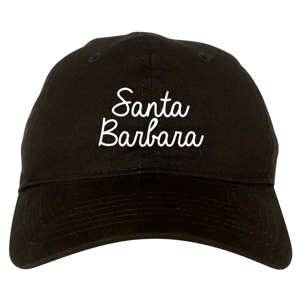 Santa Barbara CA Script Chest black dad hat