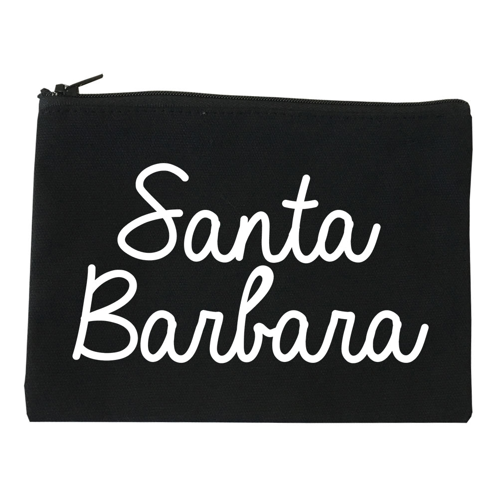 Santa Barbara CA Script Chest black Makeup Bag