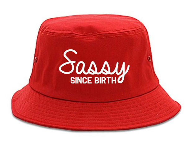 Sassy Since Birth Bucket Hat Red