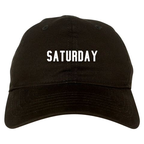 Saturday Days Of The Week black dad hat