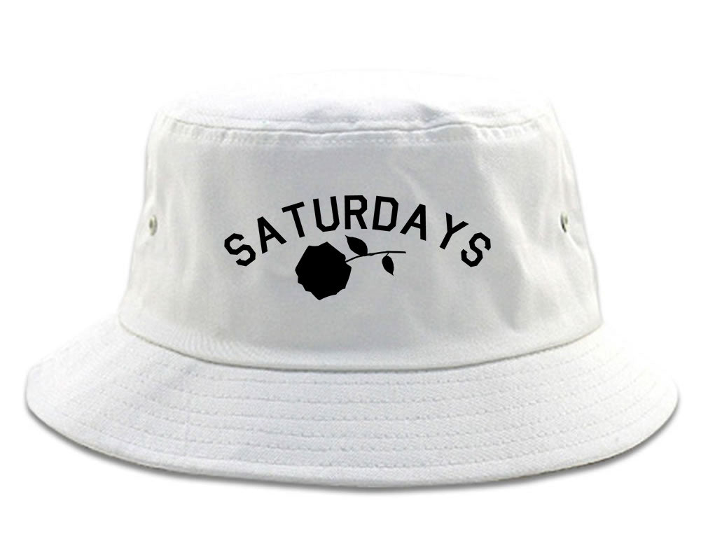 Saturdays Rose Bucket Hat White