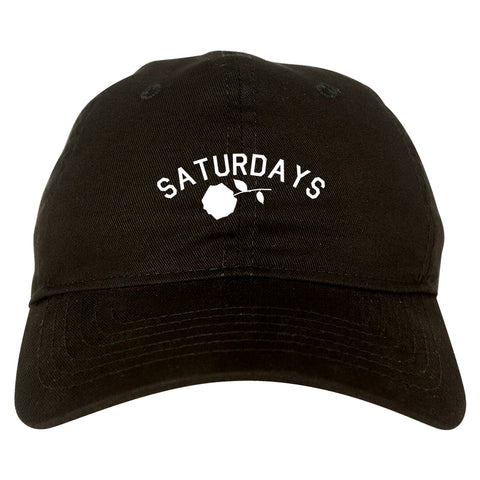 Saturdays Rose Dad Hat Black