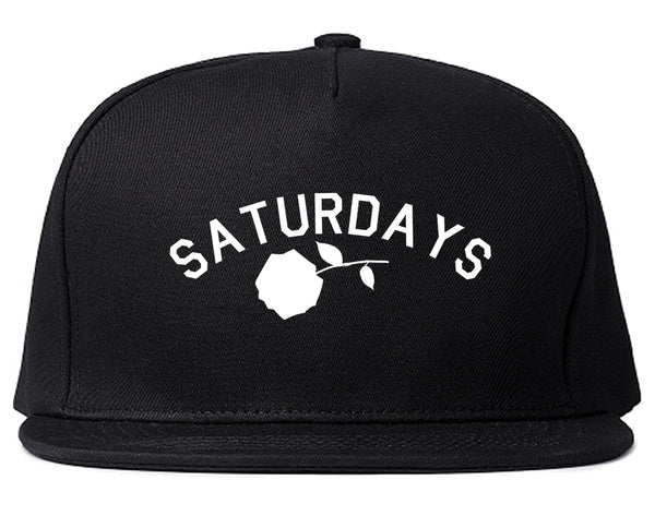 Saturdays Rose Snapback Hat Black