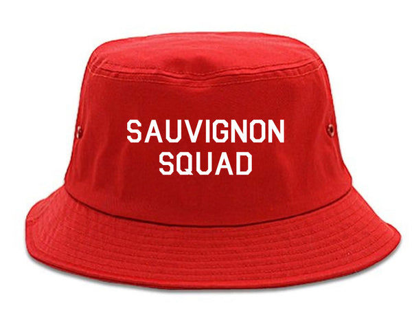 Sauvignon Squad Bachelorette Party Red Bucket Hat
