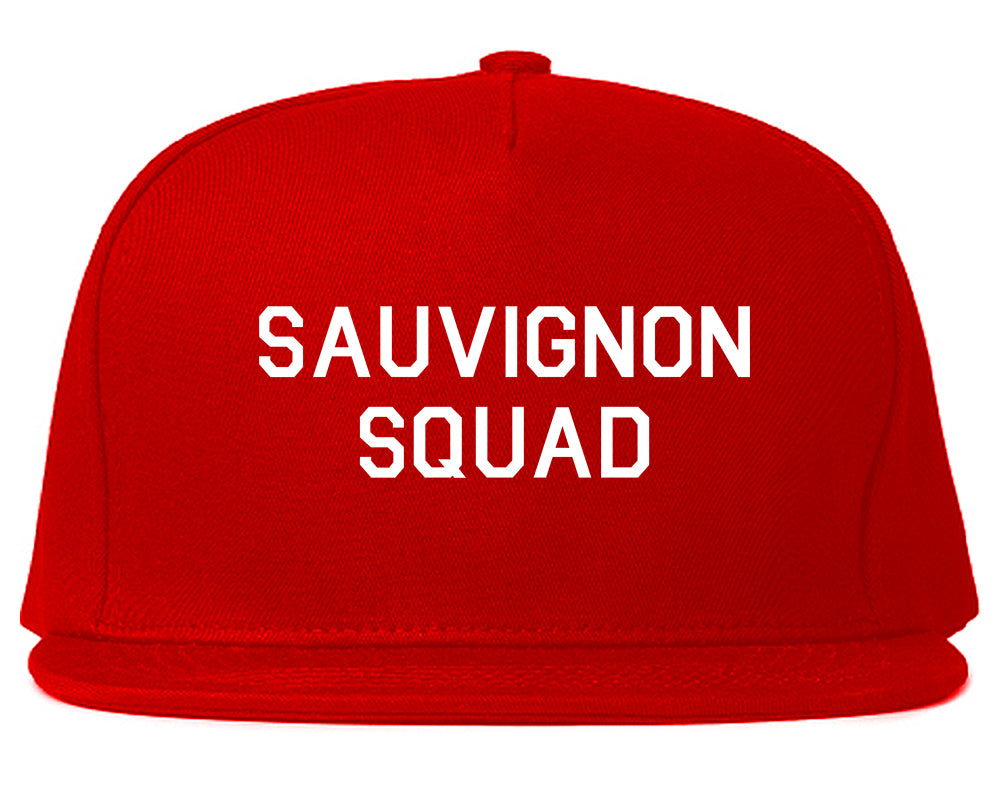 Sauvignon Squad Bachelorette Party Red Snapback Hat